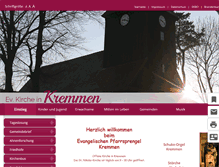 Tablet Screenshot of kirche-kremmen.de